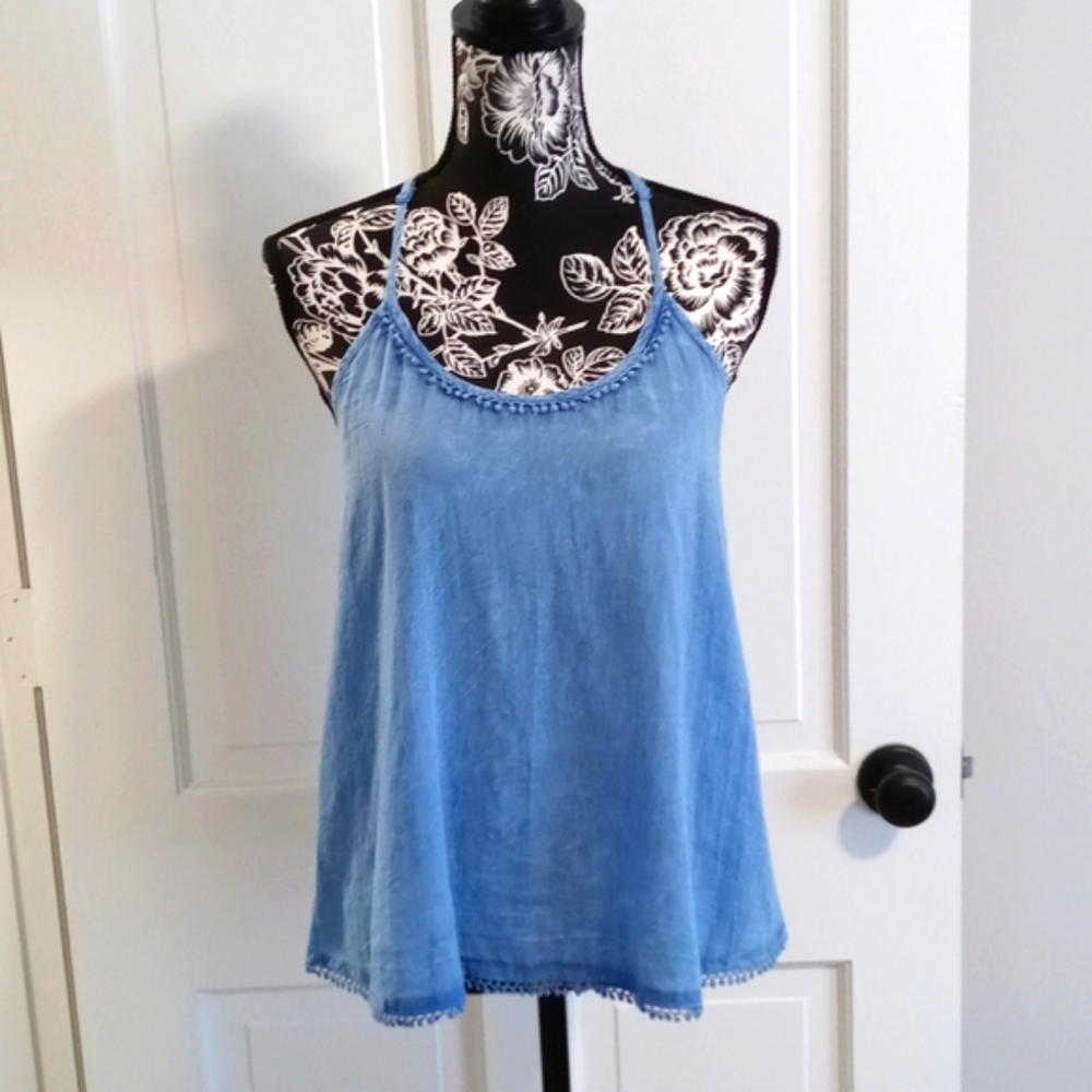 💙Lilka (Anthropologie)💙 - Chambray Parker Swing Tank